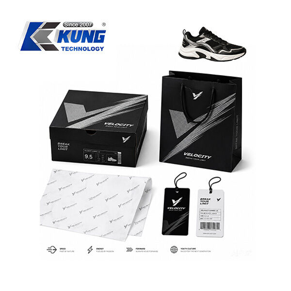 Innovative shoe-making accessories offering custom shoe boxes hang tags shopping bags and tissue paper for shoemaking packaging