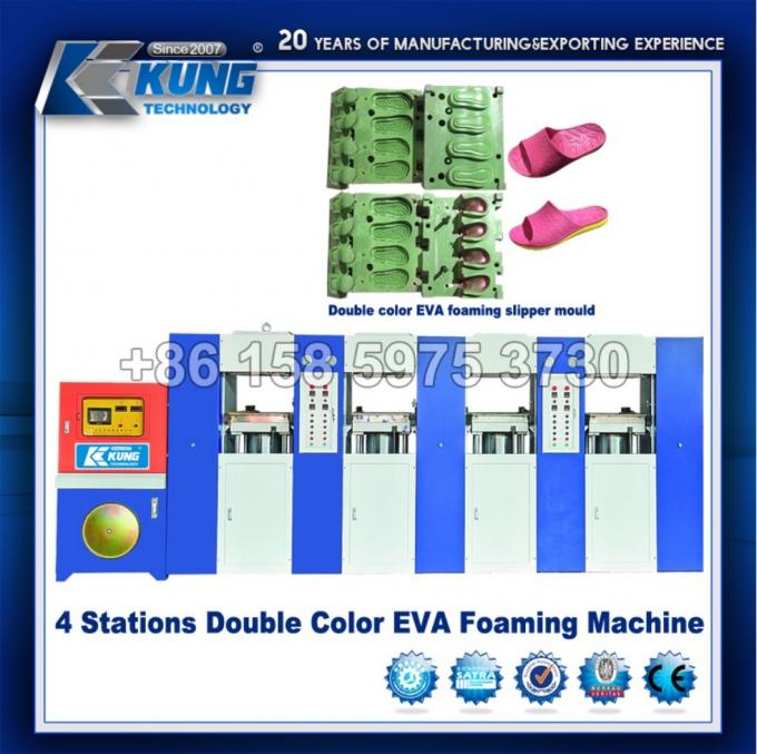 Automatyczna wtryskarka butów EVA 3 stacje Double Color 2