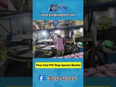 Trójkolorowa maszyna do wstrzykiwania pasków PVC